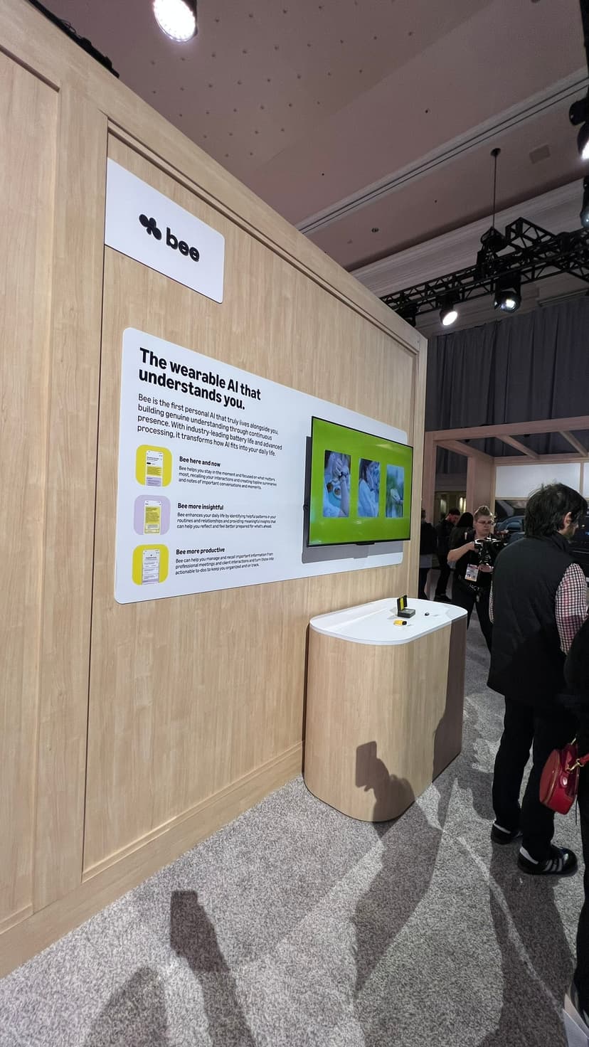 Bee AI wearable booth